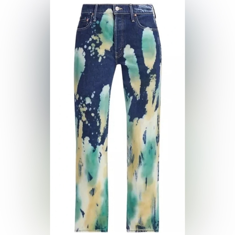 MOTHER SUPERIOR The Thrasher Flood Jeans Lava Lamp BLUE/GREEN/YELLOW Size 26 NEW - Picture 6 of 11